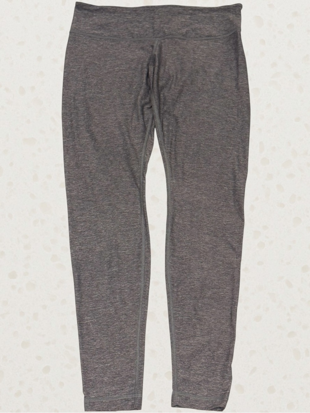 Lululemon Wunder Under Heathered Gray Leggings 28” - Size 10
